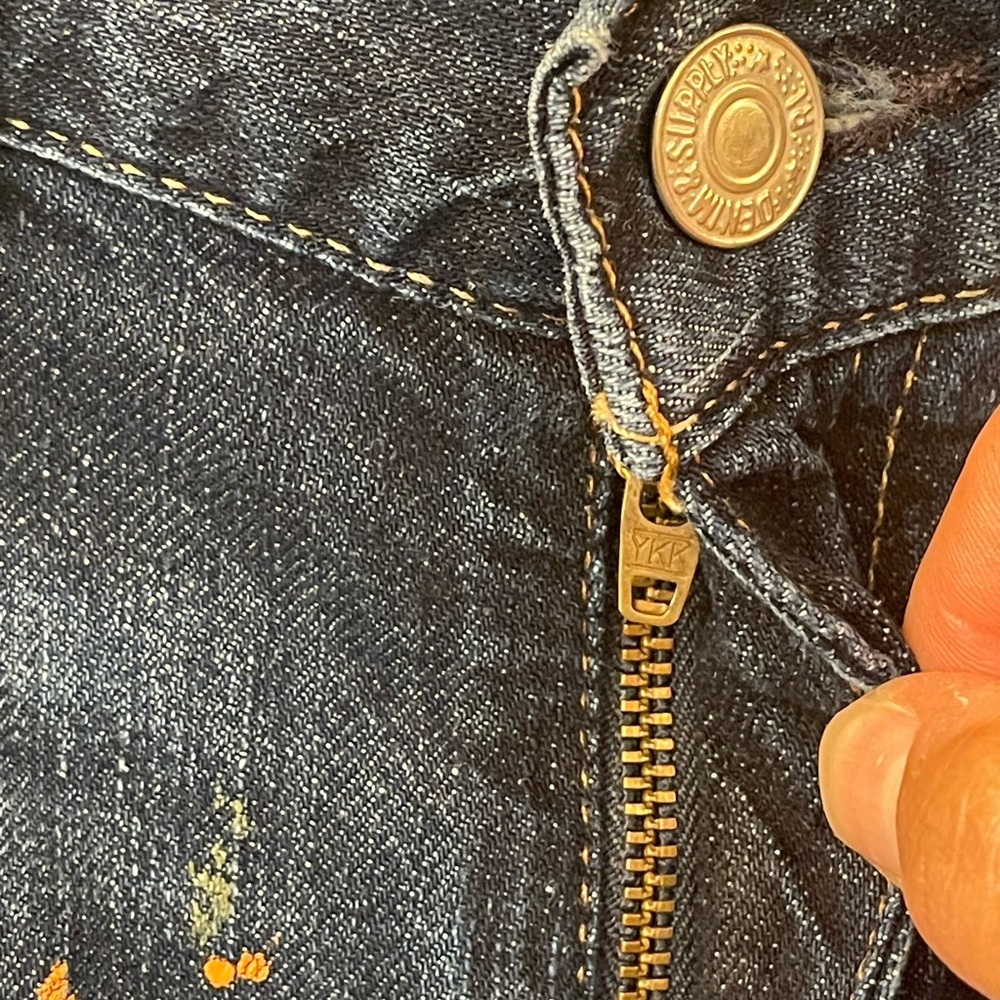 Ralph Lauren Denim & Supply Women’s Jeans 26 Distressed Paint Splatter Destroyed - Picture 7 of 9